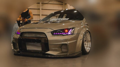 HCMOTION RGB LED Headlights and Taillights For Mitsubishi Lancer 2008-2017