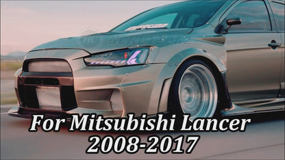 HCMOTION RGB LED Headlights and Taillights For Mitsubishi Lancer 2008-2017