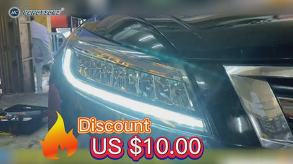 HCMOTIONZ 2008-2012 FULL LED Headlights For Honda Accord DRL Start up Animation