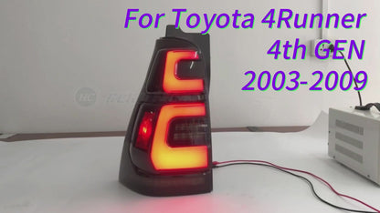 HCMOTION LED Tail Lights for Toyota 4Runner GEN 4 2003-2009 Start UP Animation New Brake