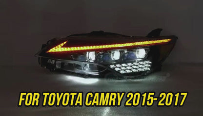 HCMOTION LED Headlights For Toyota Camry 2015-2017 DRL Start UP Animation