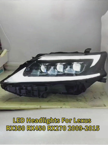 HCMOTIONZ Full LED Head Lights for Lexus RX RX350 RX450 RX270 2009-2015