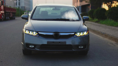 HCMOTION LED Head Lights for Honda Civic 2006-2011 8th Gen 4Doors Sedan