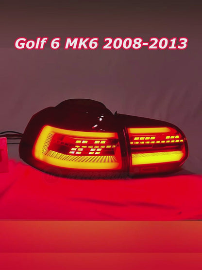 HCMOTION LED Tail Light For 2008-2013 Golf 6 MK6 GTI GTD R TSI