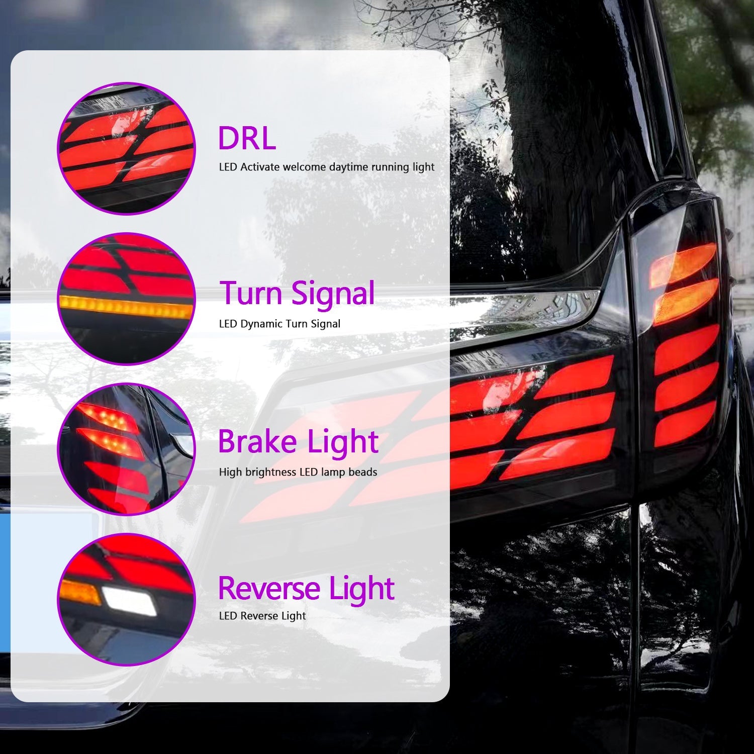 HCMOTION 2019-2023 For Toyota Toyota Vellfire/Alphard AH30 LED Tail Lights Animation - HCMOTION