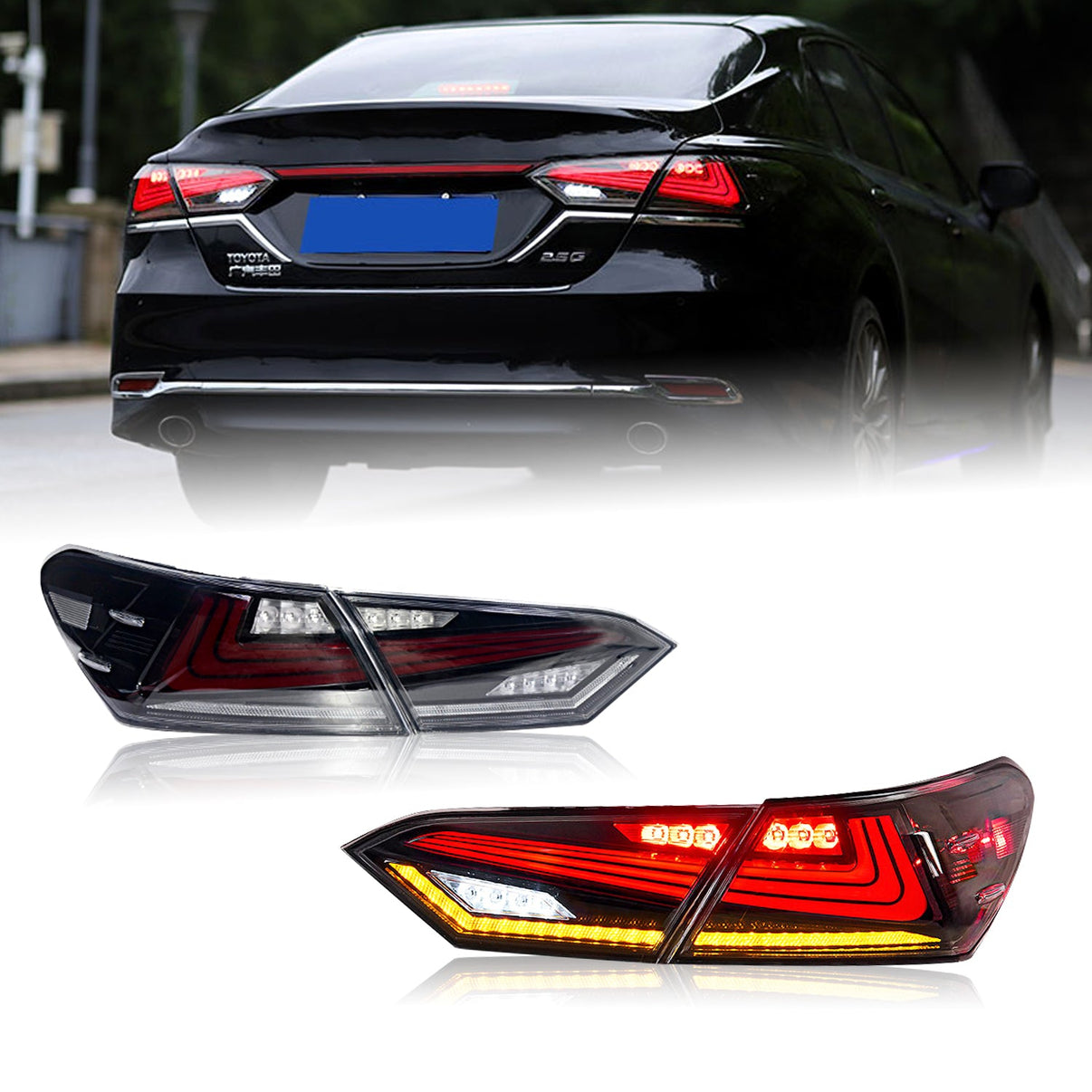 Tail Light Right Passenger USA Build Fits 2018-2021 Toyota Camry L/LE/Hybrid LE Model - Foto 5